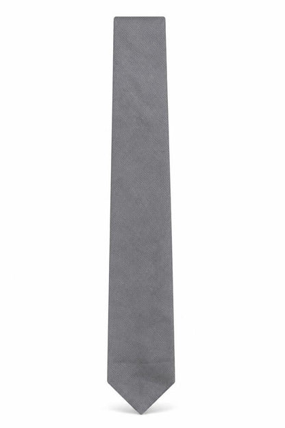 Mens Thomas Nash Grey Geometric 100% Polyester Slim Tie