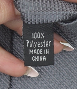 Thomas Nash Men's Grey Slim Tie 176 Polyester Textured Finish