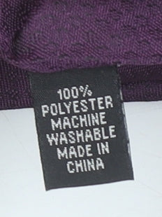 Red Herring Men’s Purple Slim Tie Polyester Woven Geometric Design