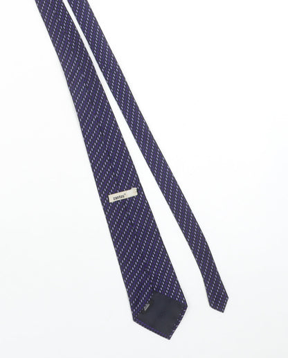 Zantos Men's Purple Geometric Slim Woven Tie One Size