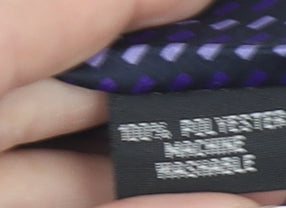 Zantos Men's Purple Geometric Slim Woven Tie One Size
