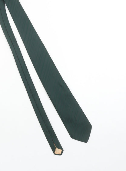 Hepworths Green Slim Striped Woven Polyester Men's Tie