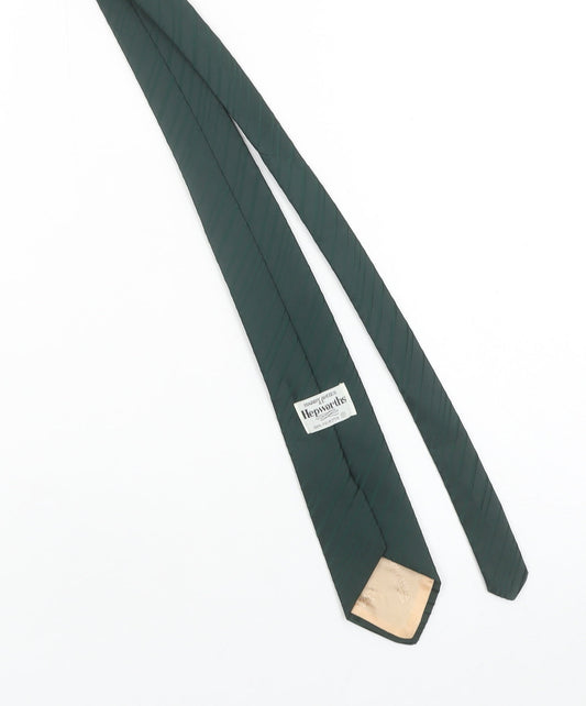Hepworths Green Slim Striped Woven Polyester Men's Tie