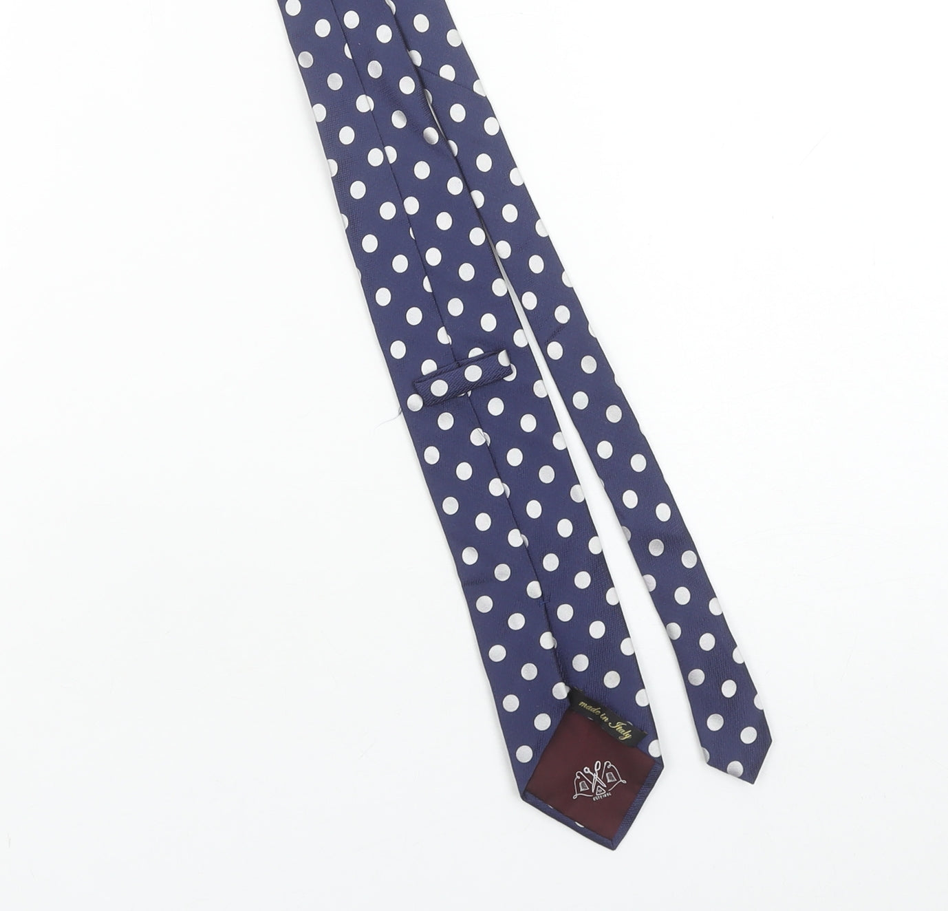 Marks and Spencer Men's Navy Polka Dot Silk Tie One Size