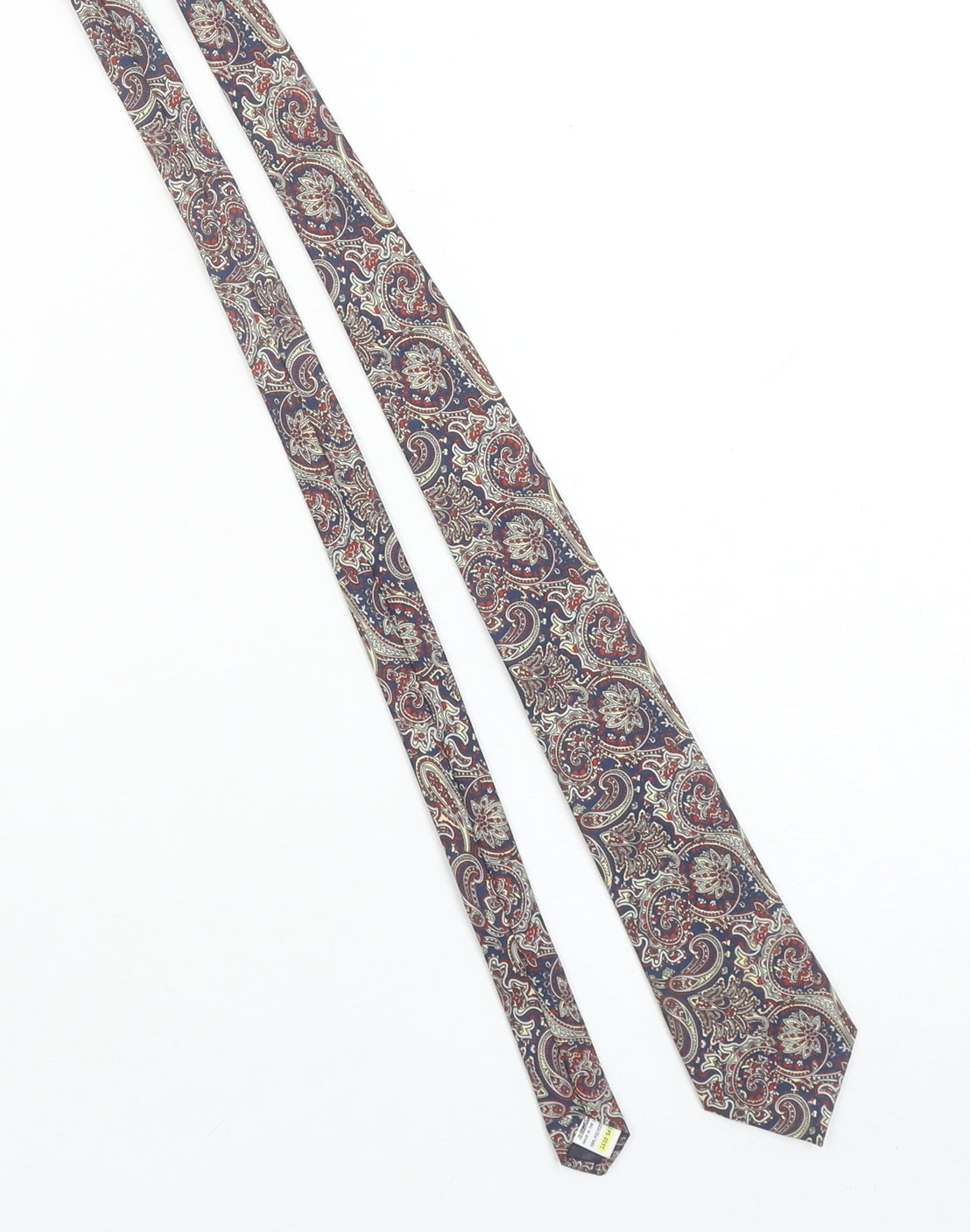 Marks and Spencer St Michael Blue Paisley Woven Men's Vintage Tie