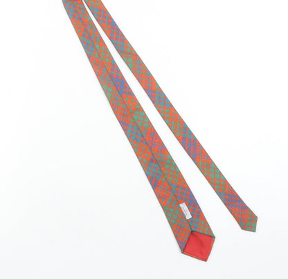 Ross Men's Multicoloured Tartan Slim Wool Tie Made in Scotland