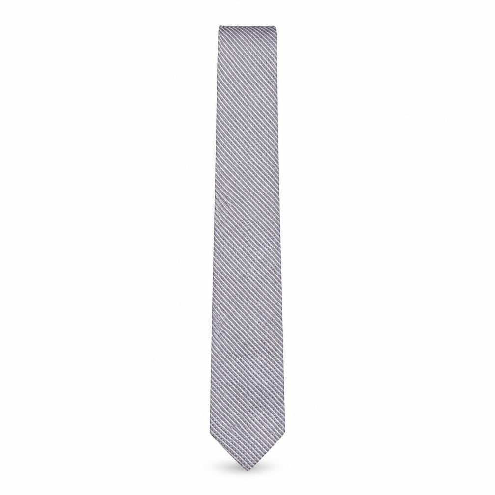 Mens Wolsey Grey Geometric 100% Polyester Slim Tie