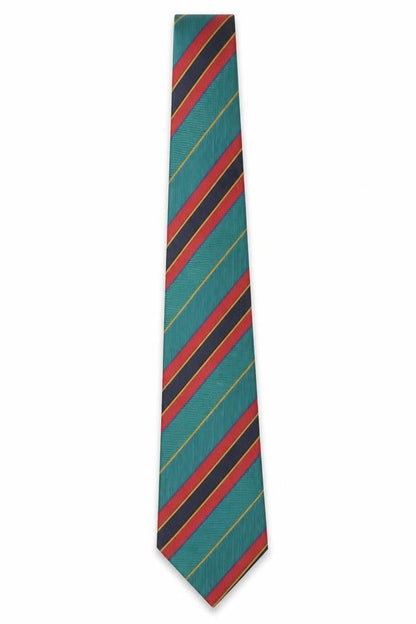 Mens Canda Multicoloured Striped 100% Polyester Pointed Tie