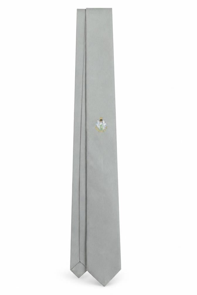 Mens Filaspun Limited Grey  100% Silk Slim Tie