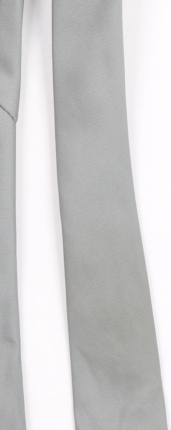 Filaspun Limited Men's Grey Embroidered Slim Tie