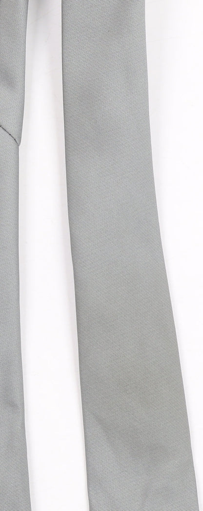 Filaspun Limited Men's Grey Embroidered Slim Tie