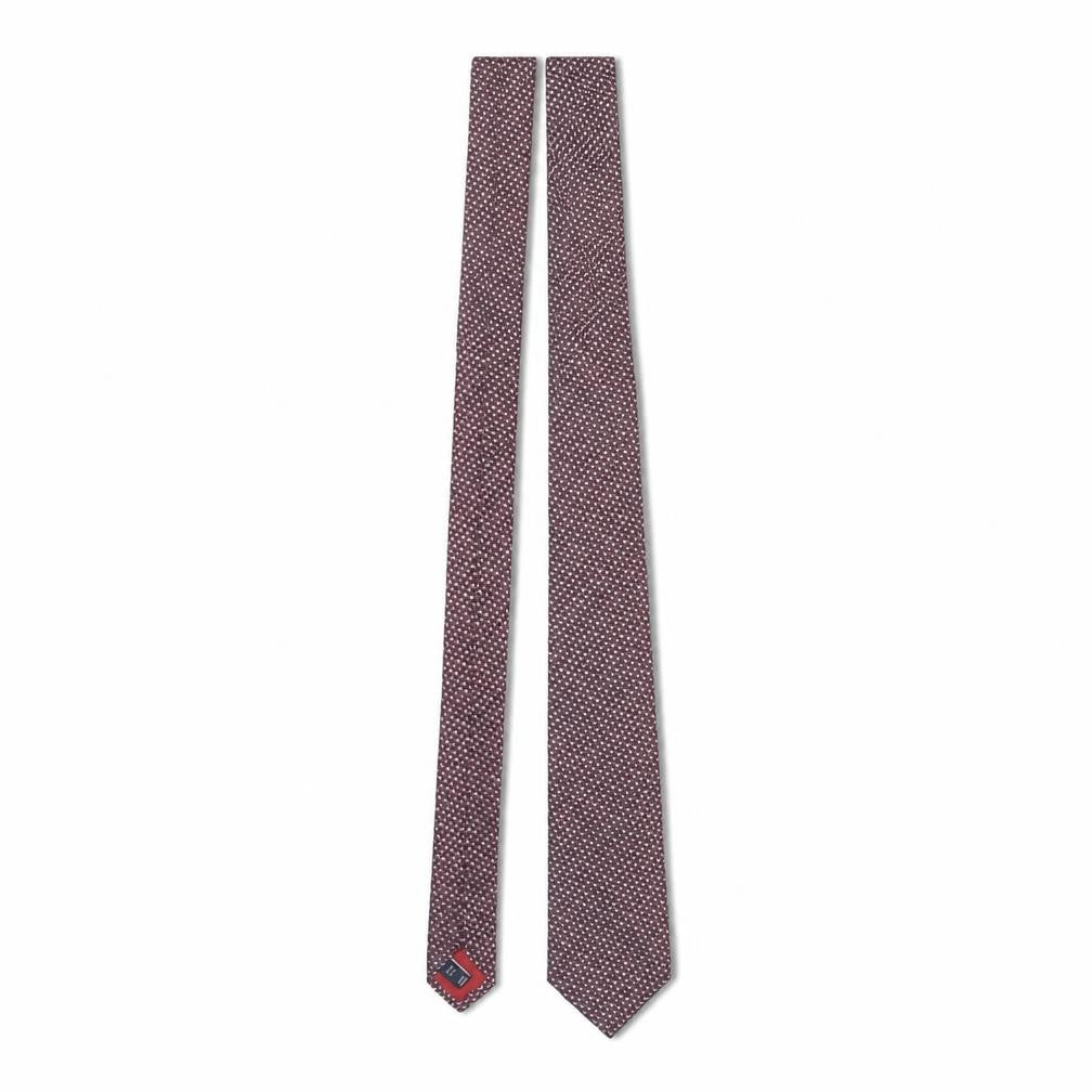 Mens T.M. Lewin Red Geometric 100% Silk Designer Tie