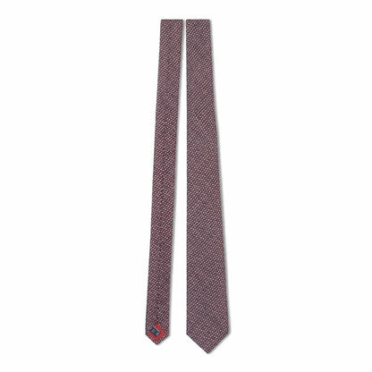 Mens T.M. Lewin Red Geometric 100% Silk Designer Tie