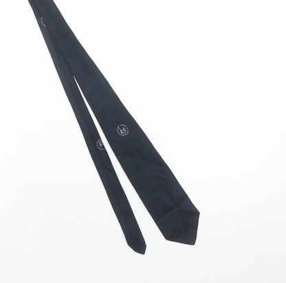 Marks of Distinction Men's Navy Silk Tie Made in England Classic Style