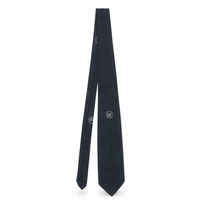 Mens Marks of Distinction Blue Geometric 100% Silk Designer Tie