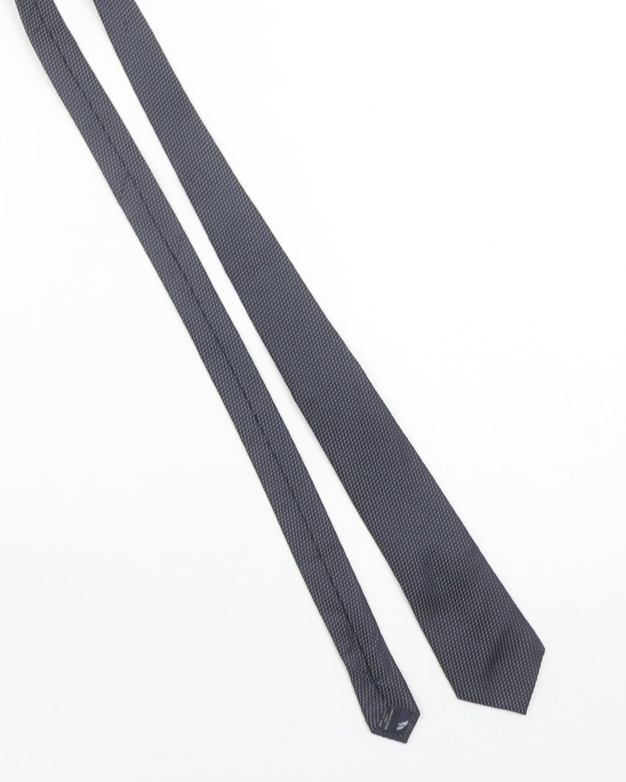 Paul Costelloe Men’s Blue Geometric Silk Slim Tie