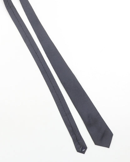 Paul Costelloe Men’s Blue Geometric Silk Slim Tie