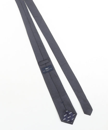 Paul Costelloe Men’s Blue Geometric Silk Slim Tie