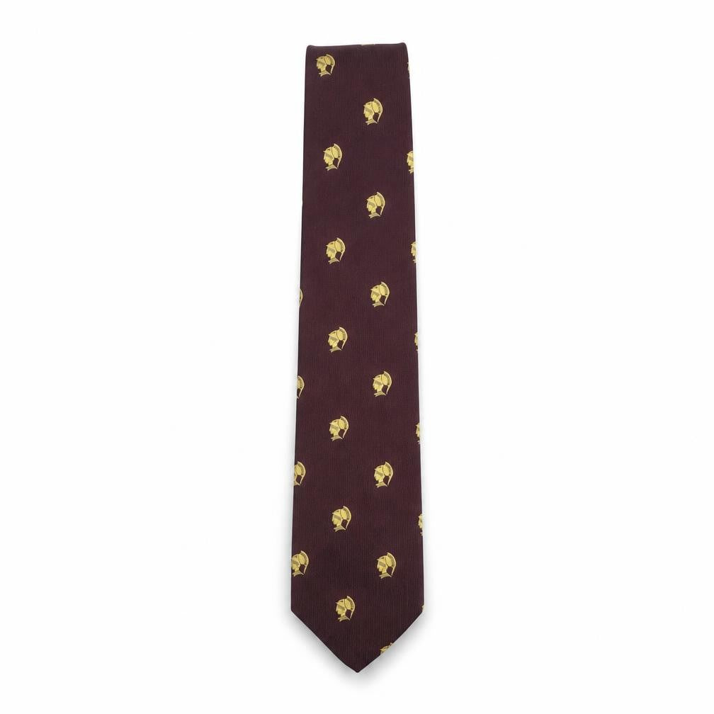 Mens Twinzine Red Geometric 100% Silk Pointed Tie