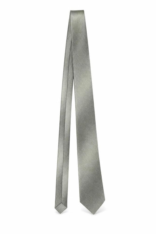 Mens Greenwoods Grey  100% Polyester Slim Tie