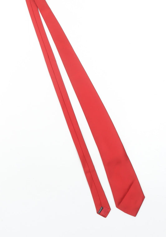 Domino Tie Rack Men's Red Polyester Classic Tie One Size