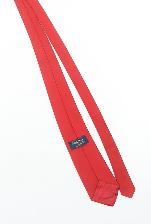 Domino Tie Rack Men's Red Polyester Classic Tie One Size