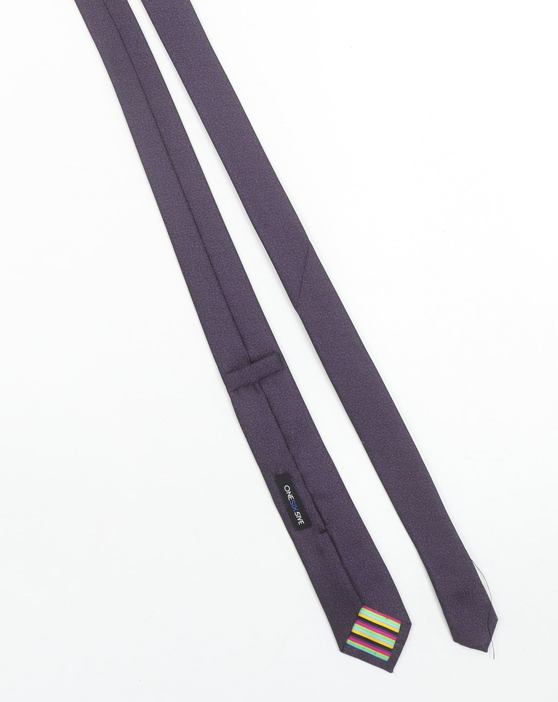ONESIX5IVE Men's Purple Slim Tie Microfibre Designer Style 176