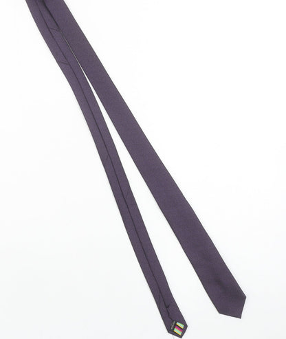 ONESIX5IVE Men's Purple Slim Tie Microfibre Designer Style 176