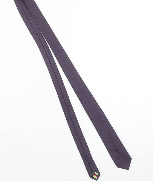 ONESIX5IVE Men's Purple Slim Tie Microfibre Designer Style 176