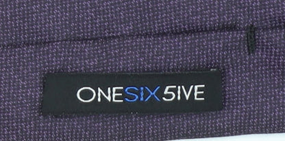 ONESIX5IVE Men's Purple Slim Tie Microfibre Designer Style 176