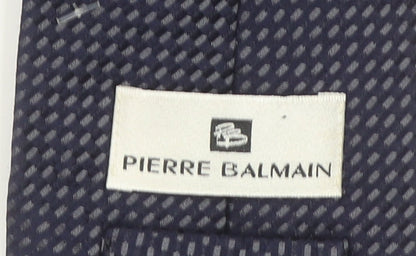 Pierre Balmain Men's Blue Geometric Silk Designer Tie