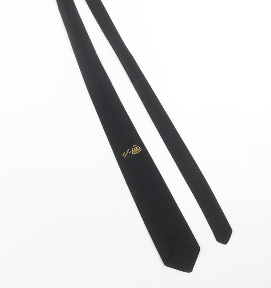 Roma Men's Black Slim Tie Elegant Italian Designer Style