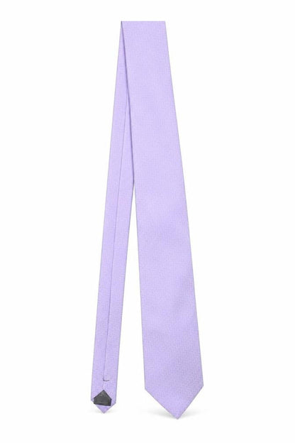Mens Thomas Nash Purple Herringbone 100% Polyester Pointed Tie