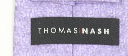 Thomas Nash Men's Purple Pointed Tie 176 Polyester Slim Design