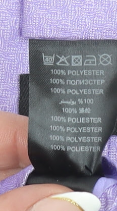 Thomas Nash Men's Purple Pointed Tie 176 Polyester Slim Design