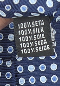 Charles Tyrwhitt Men's Blue Polka Dot Slim Silk Tie One Size