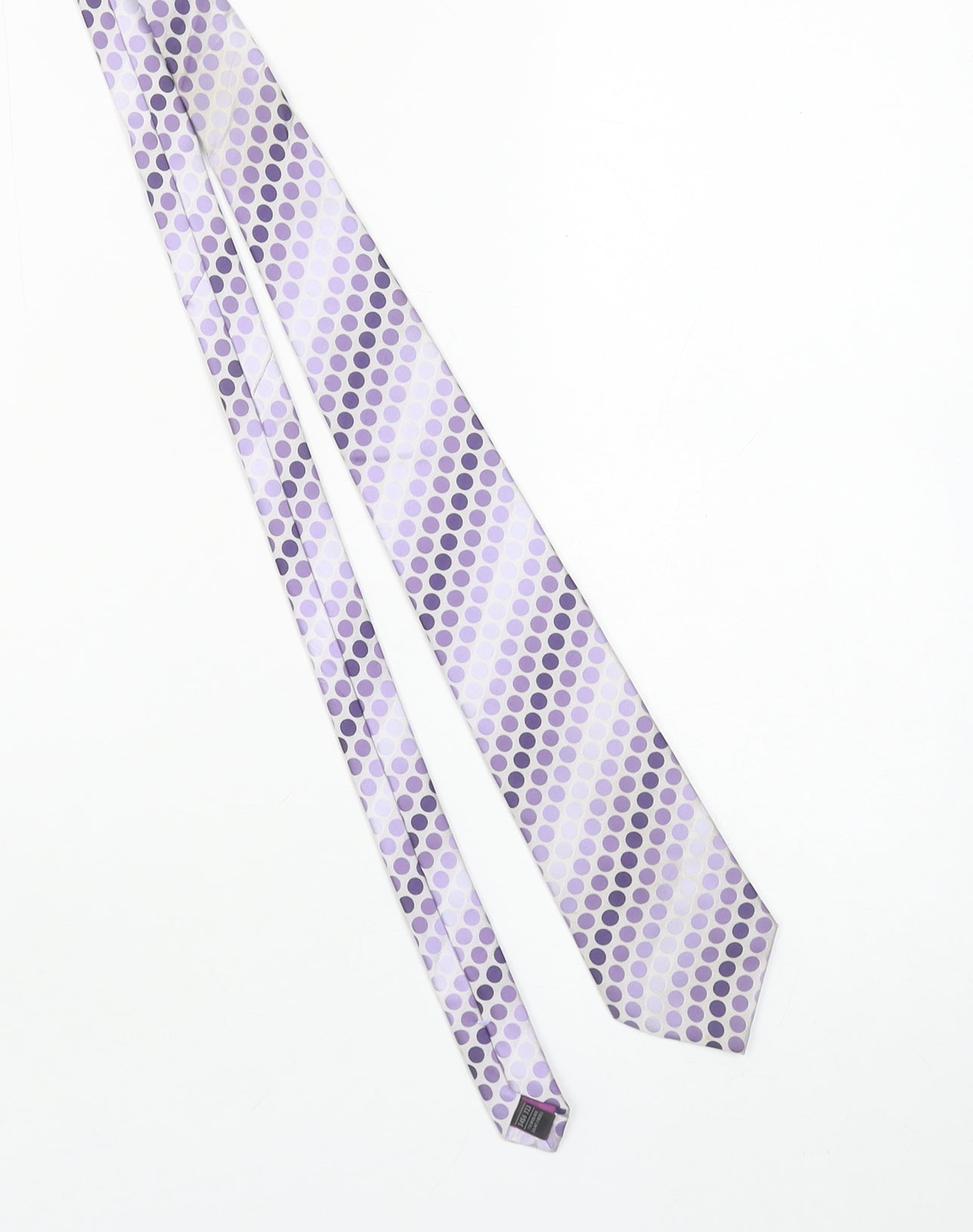 Marks and Spencer Men's Purple Polka Dot Silk Tie One Size