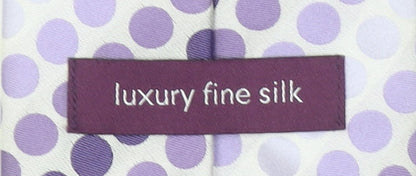 Marks and Spencer Men's Purple Polka Dot Silk Tie One Size