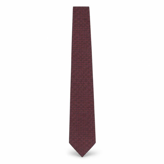 Savoy Taylors Guild Men's Red Geometric Silk Tie One Size