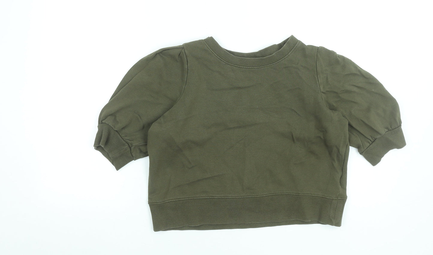 Womens UK Size S H&M Green Pullover Sweatshirt