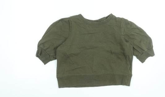 Womens UK Size S H&M Green Pullover Sweatshirt