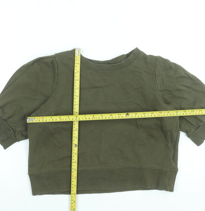 Womens UK Size S H&M Green Pullover Sweatshirt