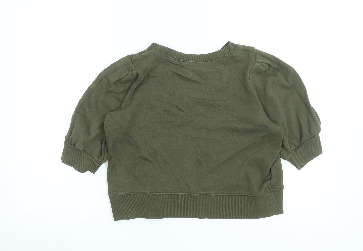 Womens UK Size S H&M Green Pullover Sweatshirt