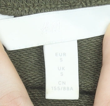 Womens UK Size S H&M Green Pullover Sweatshirt