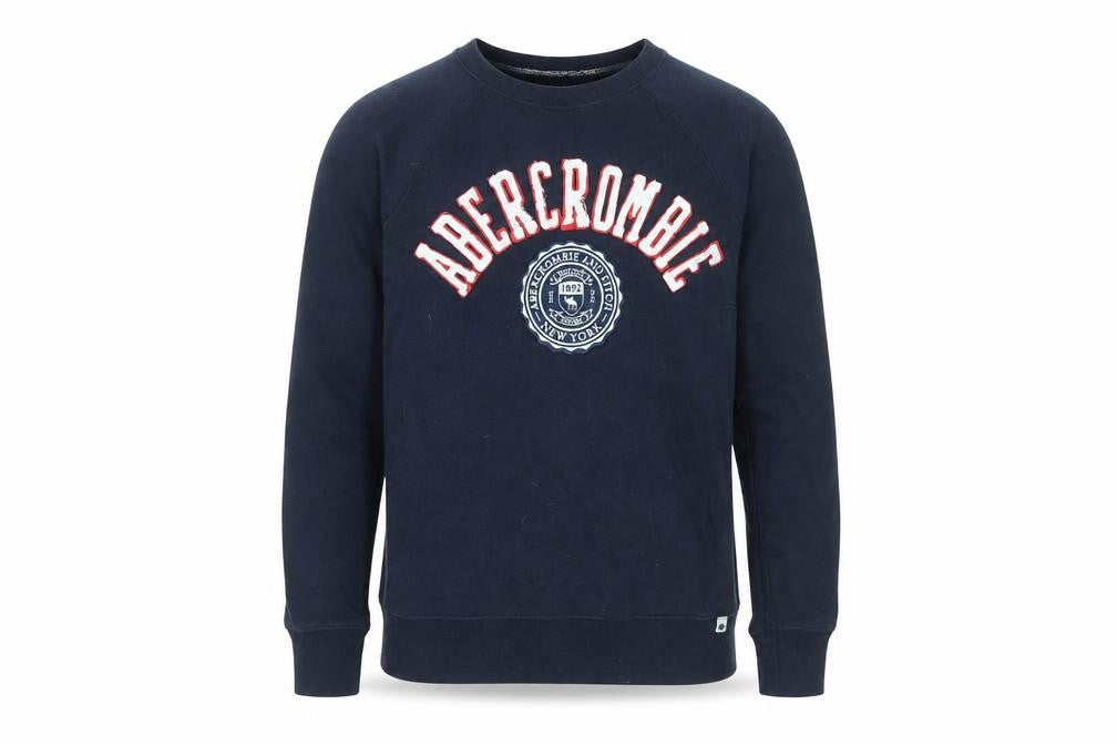 Mens UK Size S Abercrombie & Fitch Blue Pullover Sweatshirt