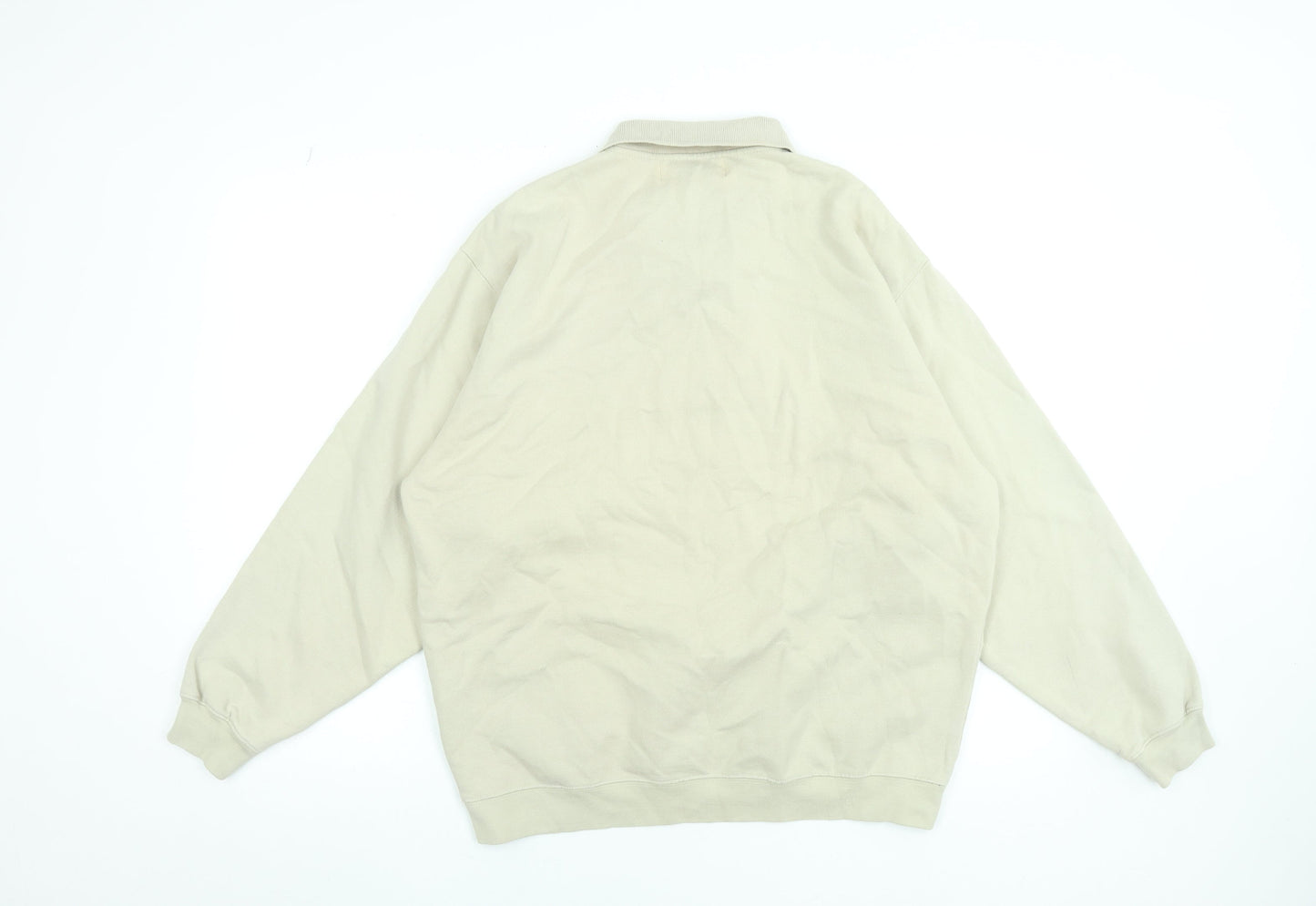 Womens UK Size M Country Trader Beige Henley Sweatshirt