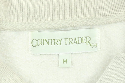 Womens UK Size M Country Trader Beige Henley Sweatshirt
