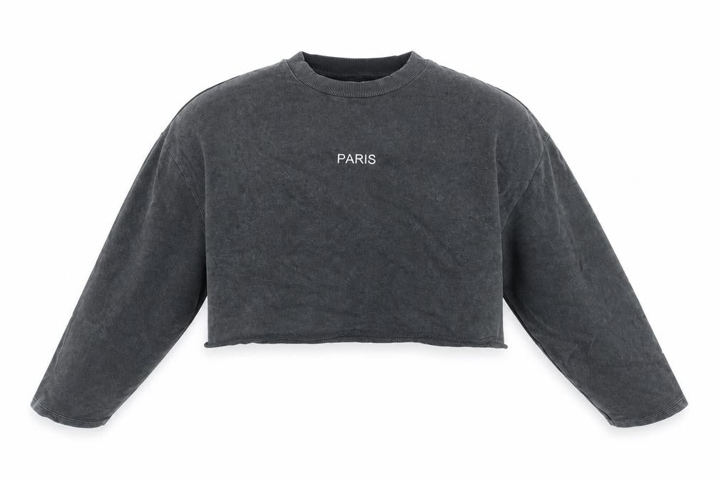 Womens UK Size 12 Topshop Grey Pullover Sweatshirt