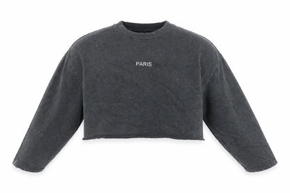 Womens UK Size 12 Topshop Grey Pullover Sweatshirt