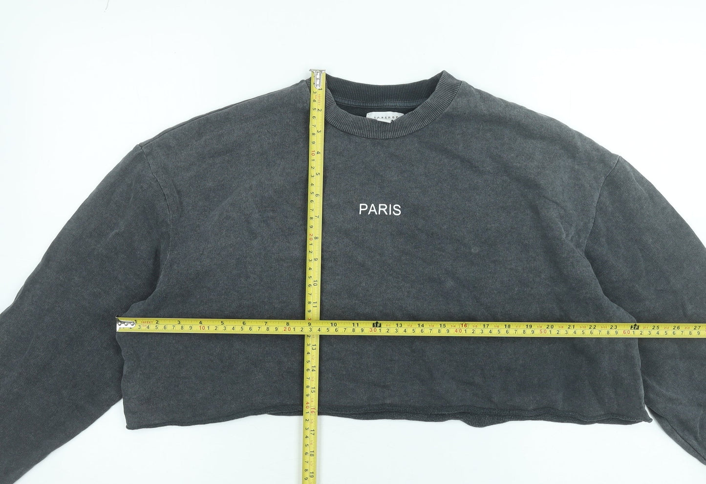 Womens UK Size 12 Topshop Grey Pullover Sweatshirt
